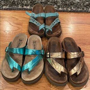 Mephisto Metallic Helen Sandal Bundle - Size 37